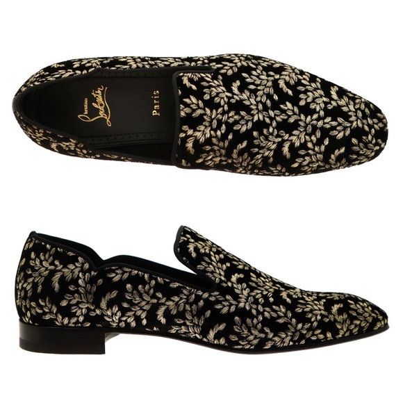 Christian Louboutin Dandy Chick Black Velour Size 12 US New - Picture 1 of 7